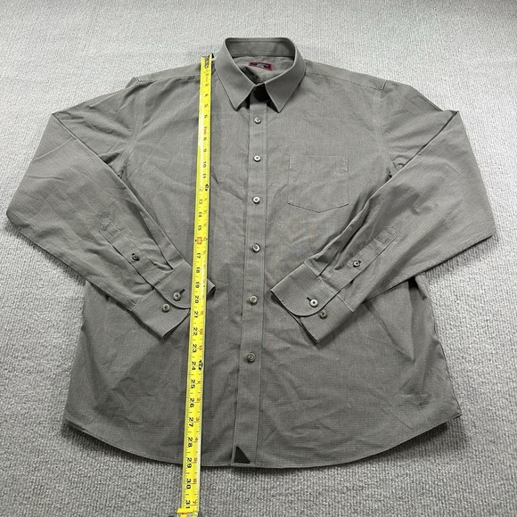 UNTUCKit Shirt Mens Large Black Gray Wrinkle Free Long Sleeve‎ Marcasin - Picture 7 of 7